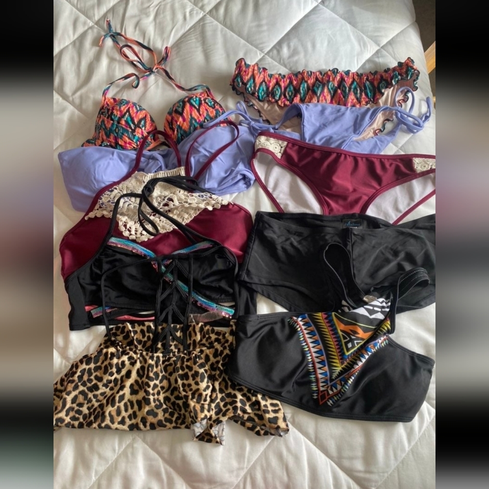 Bikinis size small vs pink tops shein